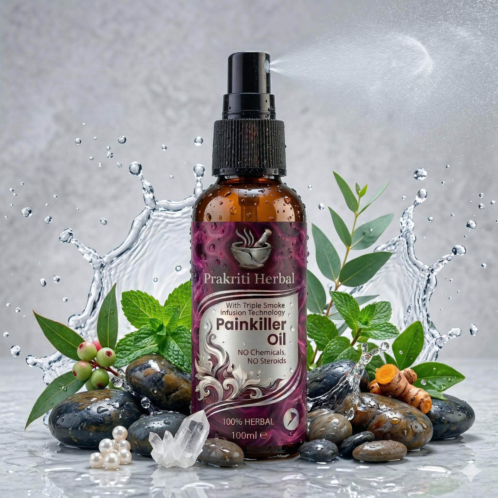 Prakriti Smoke Pain Relief & Massage Oil - 100% Working 🌿