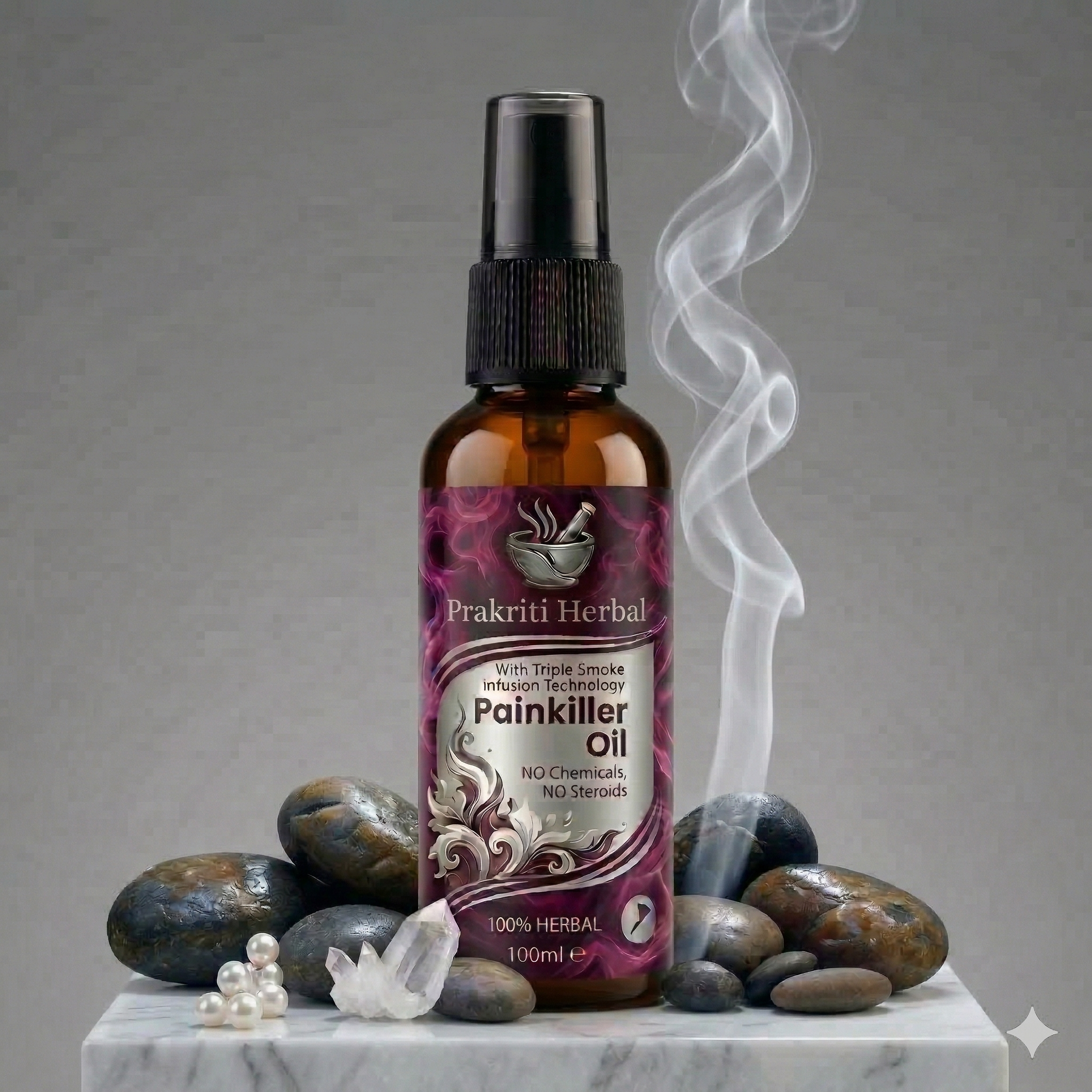 Prakriti Smoke Pain Relief & Massage Oil - 100% Working 🌿