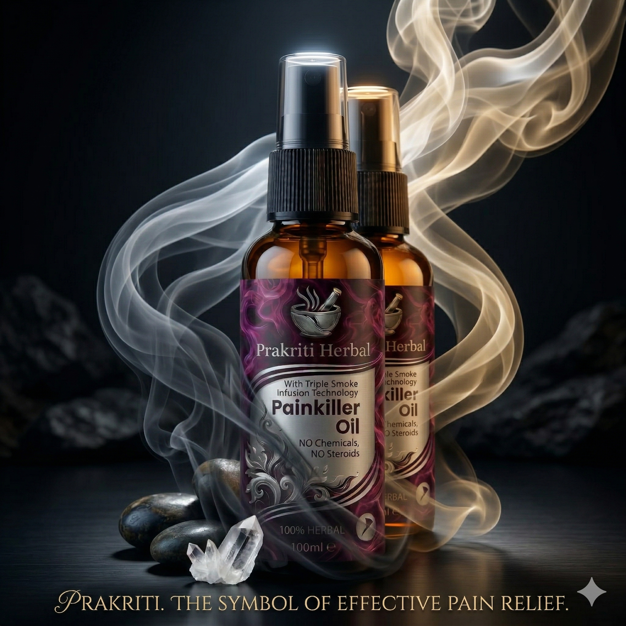 Prakriti Smoke Pain Relief & Massage Oil - 100% Working 🌿